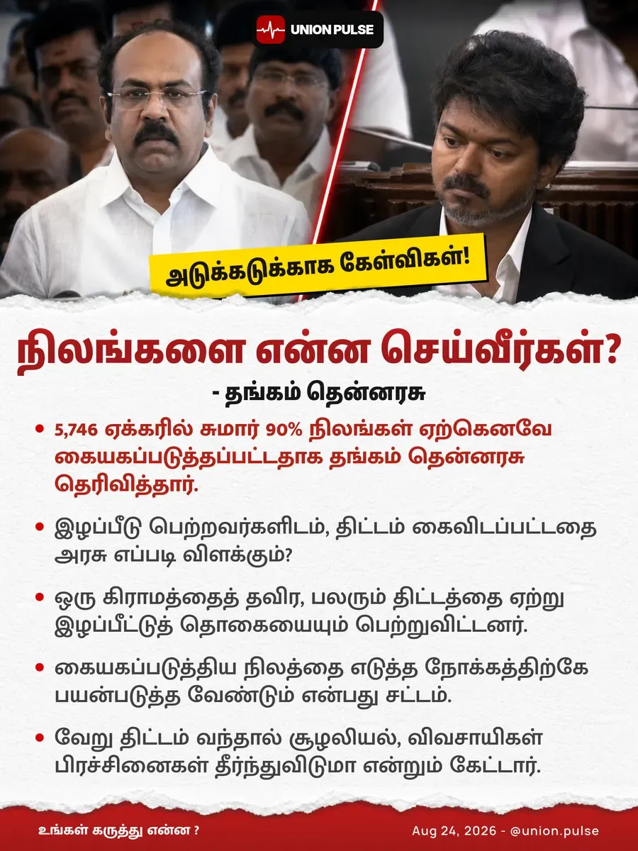 நிலங்களை என்ன செய்வீர்கள்?