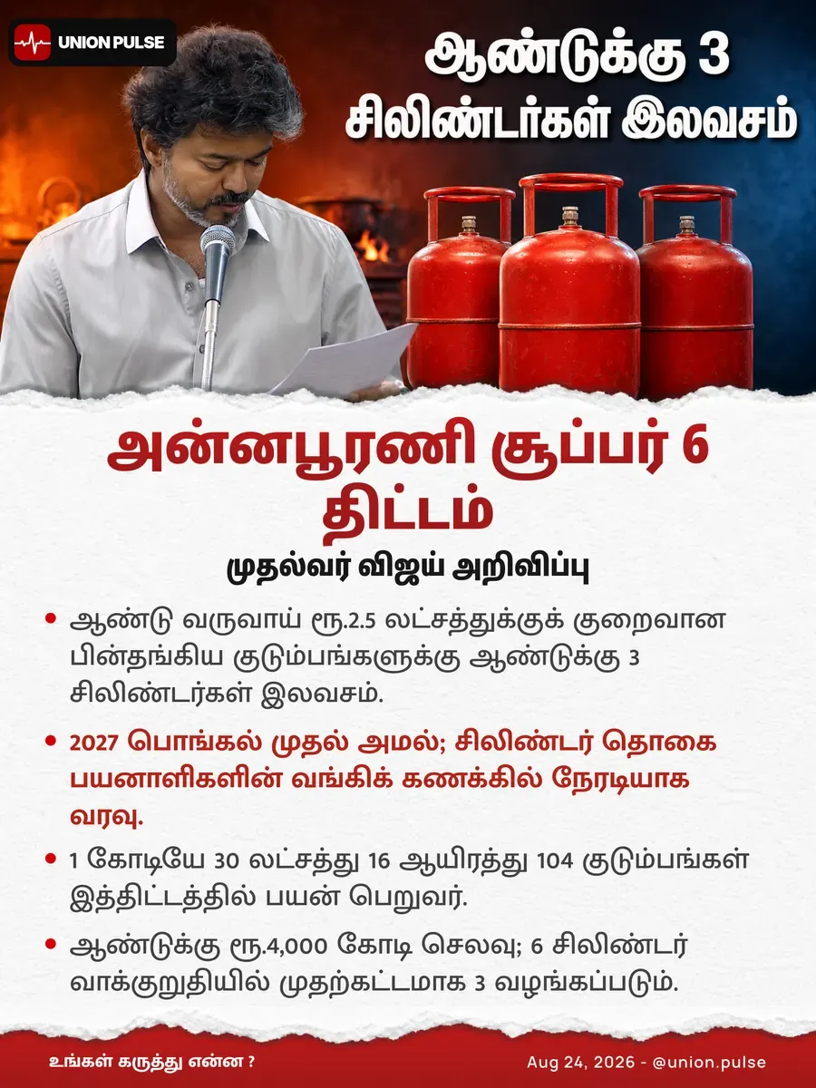 அன்னபூரணி சூப்பர் 6 திட்டம்